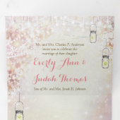 Elegante Tri-Fold-Märchenhochzeit in einem Dreifach-gefaltete Programmkarte (Innen Erste Seite)