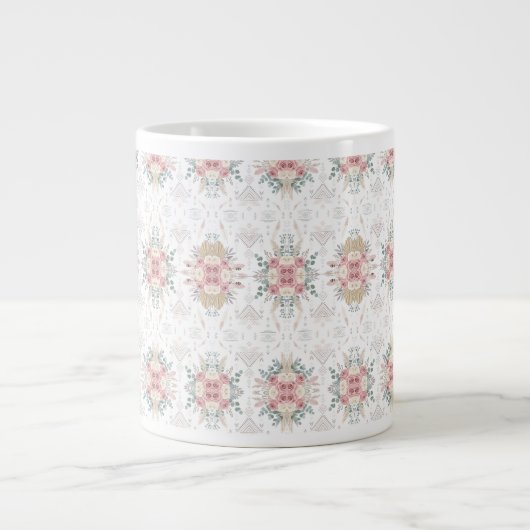 Elegante Tribal Floral Tasse (Vorderseite)