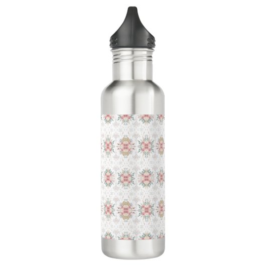 Elegante Tribal Floral Water Flaschen Edelstahlflasche (Links)
