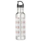 Elegante Tribal Floral Water Flaschen Edelstahlflasche (Rückseite)