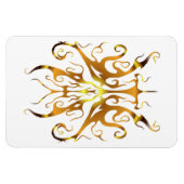 Elegante Tribal Tattoo - Gold Magnet (Horizontal)