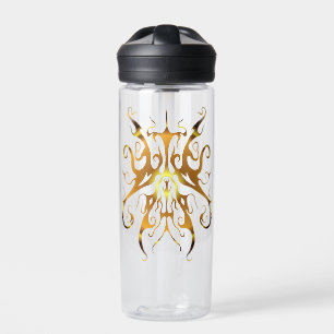 Elegante Tribal Tattoo - Gold Trinkflasche