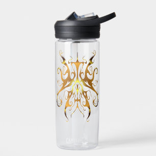 Elegante Tribal Tattoo - Gold Trinkflasche