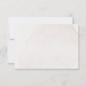 Elegante Trockenblumenzeremonie Dankeskarte (Rückseite)