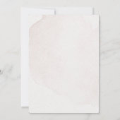 Elegante Trockenblumenzeremonie Einladung (Rückseite)