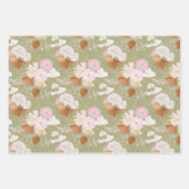 Elegante trockene Palmen und Anthurium Geschenkpapier Set (Vorderseite 2)