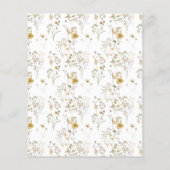 Elegante trockene Wildblume Pampas Floral Wedding  Flyer (Hinten)