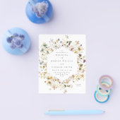 Elegante trockene Wildblume Pampas Floral Wedding  Flyer (Einzeln)