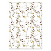 Elegante trockene Wildblume Pampas Floral Wedding Tischnummer (Rückseite)