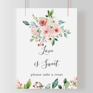 Elegante trockenes Herbst Liebe ist süß signieren Poster