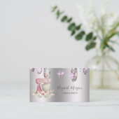 Elegante Tropfen, Mixer Blume Bäckerei Visitenkarte (Stehend Vorderseite)