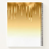 elegante Tropfgold-Folie Rezept Buch (Rückseite)