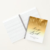elegante Tropfgold-Folie Rezept Buch (Innenseite)
