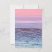 Elegante Tropical Beach Graduation Party Einladung (Rückseite)