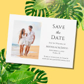 Elegante Tropical Beach Hochzeit Save The Date