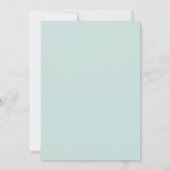 Elegante Tropical Beach Palm Tree Wedding (Rückseite)