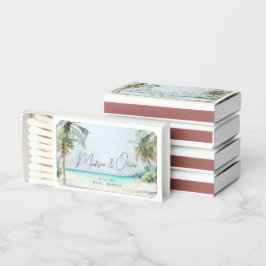 Elegante Tropical Beach Palm Trees Wedding