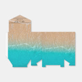 Elegante Tropical Beach Wedding Favor Box Geschenkschachtel (Ungefaltet)