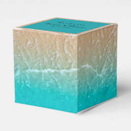 Elegante Tropical Beach Wedding Favor Box Geschenkschachtel