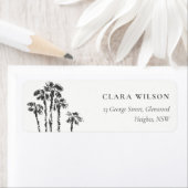 Elegante Tropical Coastal Palm Tree Sketch-Adresse (Insitu)