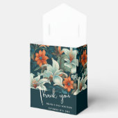 Elegante Tropical Floral Blume Hochzeit Vielen Dan Geschenkschachtel (Geöffnet)
