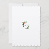 Elegante Tropical Garden Floral Einladung (Rückseite)