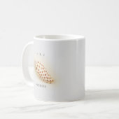 Elegante Tropical Junonia Florida Beach Muschel Na Kaffeetasse (Vorderseite Links)