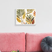 Elegante Tropical Leaf Art - Minimalistisch botani Leinwanddruck (Insitu (Wohnzimmer))