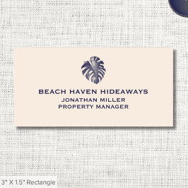 Elegante Tropical Logo Name-Tag mit Firmenname Namensschild
