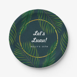 Elegante Tropical Luau Paper Teller