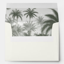 Elegante Tropical Palm Tree Jungle Foliage Hochzei