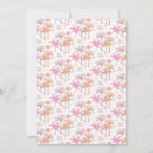 Elegante Tropical Palm Tree Weihnachten Einladung (Rückseite)