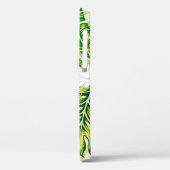 Elegante tropische Blätter und Hibiskus-Blume | Case-Mate iPhone Hülle (Rückseite / Links)
