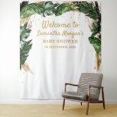 Elegante tropische Blume Goldbrasse Wandteppich (Beispiel)