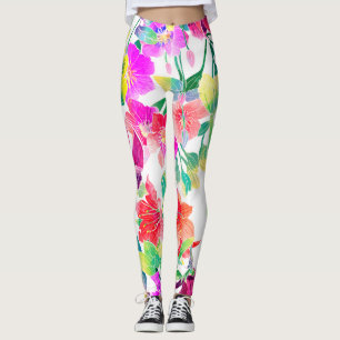 Elegante tropische Blume Leggings