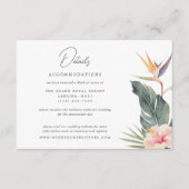 Elegante tropische botanische Details Begleitkarte (Vorderseite)