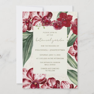 Elegante tropische botanische Gartenhochzeit Einladung