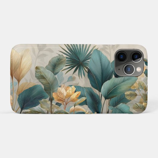 Elegante tropische Botanische Wand Case-Mate iPhone Hülle (Rückseite (Horizontal))