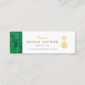 Elegante tropische Einführungskarte Mini Visitenkarte (Vorderseite)