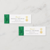 Elegante tropische Einführungskarte Mini Visitenkarte (Vorne/Hinten)