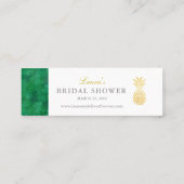 Elegante tropische Einführungskarte Mini Visitenkarte (Rückseite)