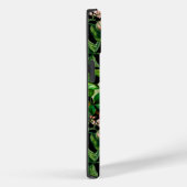 Elegante tropische Früchte schwarzes Muster, Monog Case-Mate iPhone Hülle (Rückseite / Rechts)