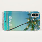 Elegante tropische hawaiische Case-Mate iPhone hülle (Rückseite (Horizontal))