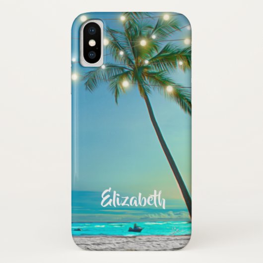 Elegante tropische hawaiische Case-Mate iPhone hülle (Rückseite)