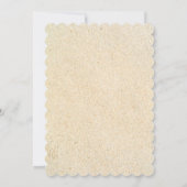 Elegante tropische Hochzeitsreaktion am Strand Einladung (Rückseite)