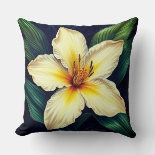 Elegante tropische Lilienblume - Kissenhülle Kissen