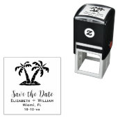 Elegante tropische Palmen Hochzeiten speichern das Permastempel (Beispiel)