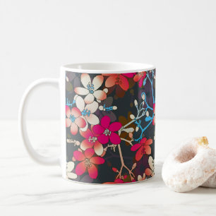 Elegante tropische, rosa Blume Kaffeetasse