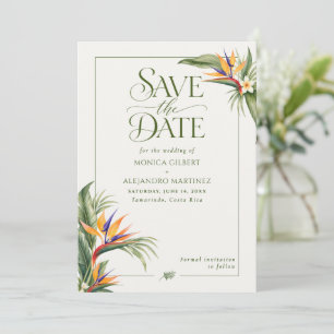 Elegante tropische Strandhochzeit am Traumziel Save The Date