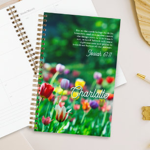 Elegante Tulip Blumengarten Personalisiert Planer